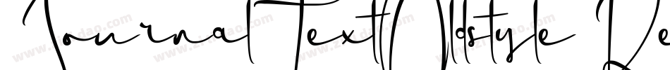 JournalTextOldstyle Regular字体转换
